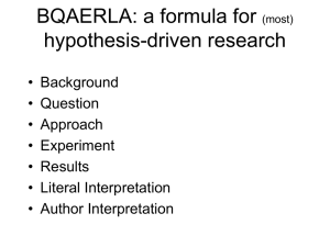 BQAERLA: a formula for (most) hypothesis