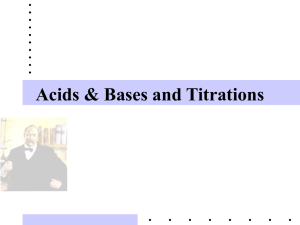 Acids and Bases