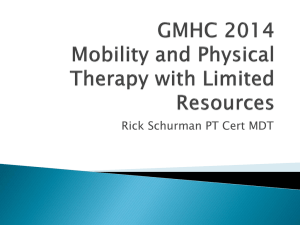 GMHC 14 Mobility- limited Resources