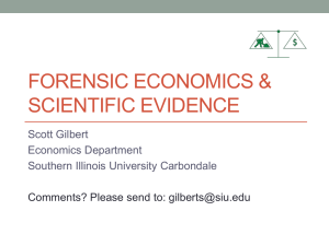 Economics & Scientific Evidence