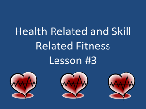 Active Health Lesson 3 – Physical Fitness (PowerPoint)