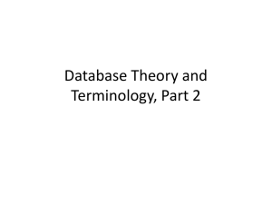 Database Theory and - UM Personal World Wide Web Server