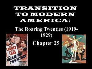 transition to modern america