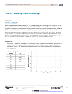 Grade 8 Mathematics Module 6, Topic A, Lesson 1