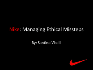 Nike: Managing Ethical Misteps