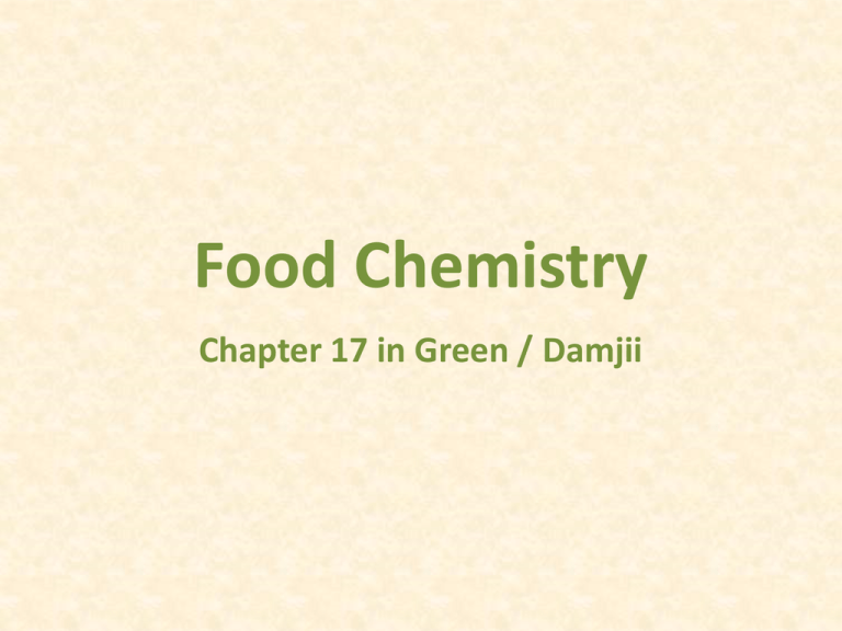 What Are The Basics Of Food Chemistry