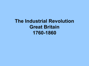 The First Industrial Revolution