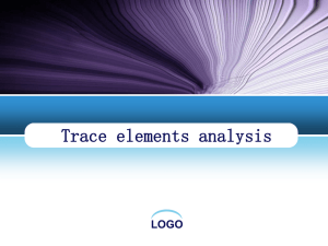 Trace elements analysis