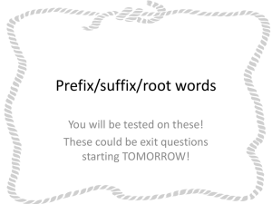 Prefix/Suffix PPT