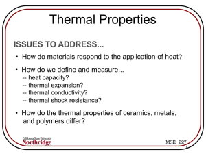 Thermal Properties