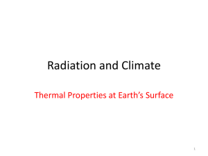 Radiation and Climate_Thermal Properties