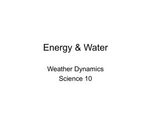 Energy & Water