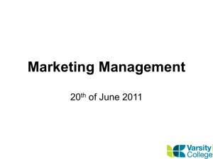 Marketing Lecture 200611