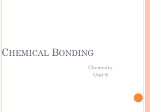 Chemical Bonding