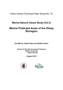 Parks Victoria Technical Series No. 75 Otway Bioregion Marine