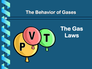II. The Gas Laws