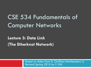 Data Link Part 1. - Networking Research Group