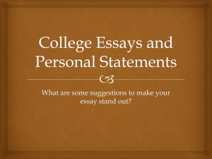 College Essay Introduction