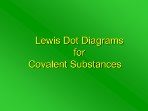 Regents Unit 9b: Lewis Structures for Covalent Substances