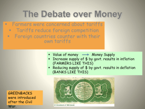The Debate over Money