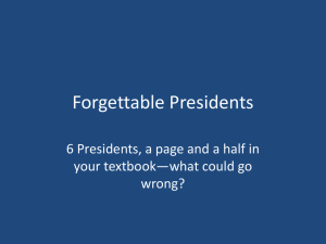 Forgettable Presidents