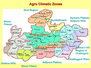Slide 1 - The Madhya Pradesh State Agro Industries Development