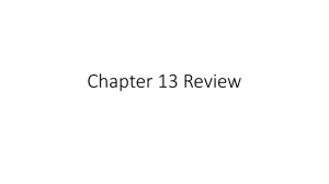 Chapter 13 Review - Campbell County Schools