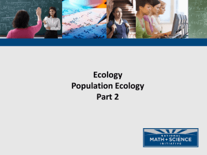 Ecology 2 part 2 - Warren County Schools