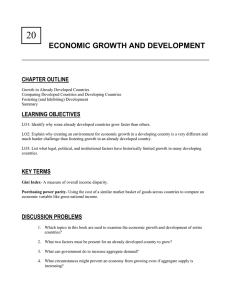 economic growth and development