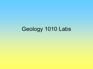 Geology 1010 Labs