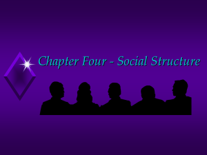 Chapter Four - Social Structure