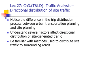 Traffic analysis - site traffic distribution