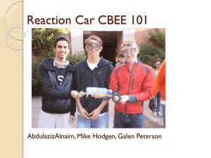 Reaction Car CBEE 101