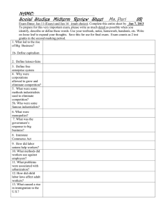 Social Studies 8th Grade Midterm Review Sheet Name