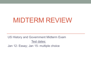 Midterm Review - Sewanhaka Central High School District