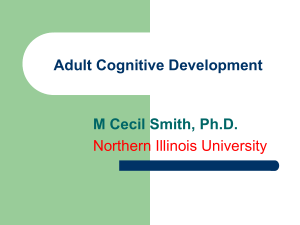 Adult Cognitive Development - NIU College of Education