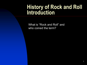 Rock and Roll History