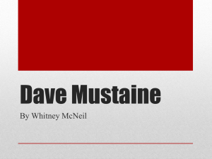 Dave Mustaine - Whitney McNeil