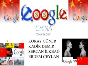 '' 2-Do you think that Google should have entered China and