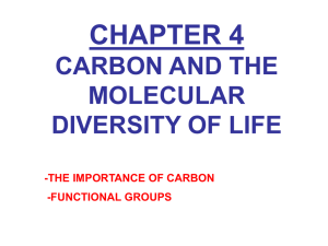 Unit 3 Biochemistry Chp 4 Carbon PPT