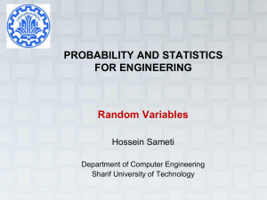 Lecture 3 Random Variables