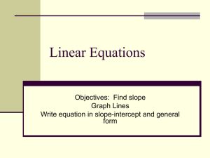 Linear Equations - Oberlin USD 294