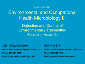 ENV H 452/542: Environmental and Occupational Health