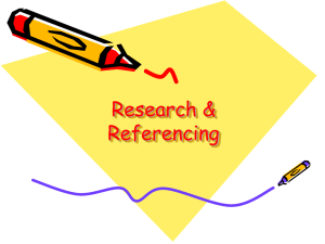 Presentation-referencing for students