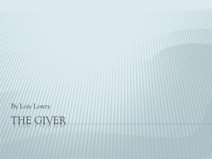 The Giver chapter questions