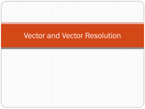Vector and Vector Resolution