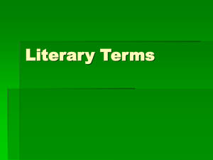 Eighth Grade Literary Terms Notes