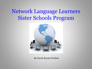 Network Language Learning Sister Schools Program.PhD