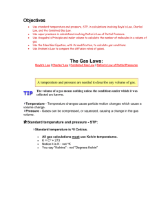 Gas Laws Module