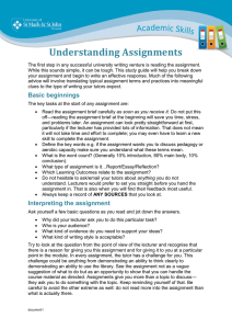 Understanding Assignments